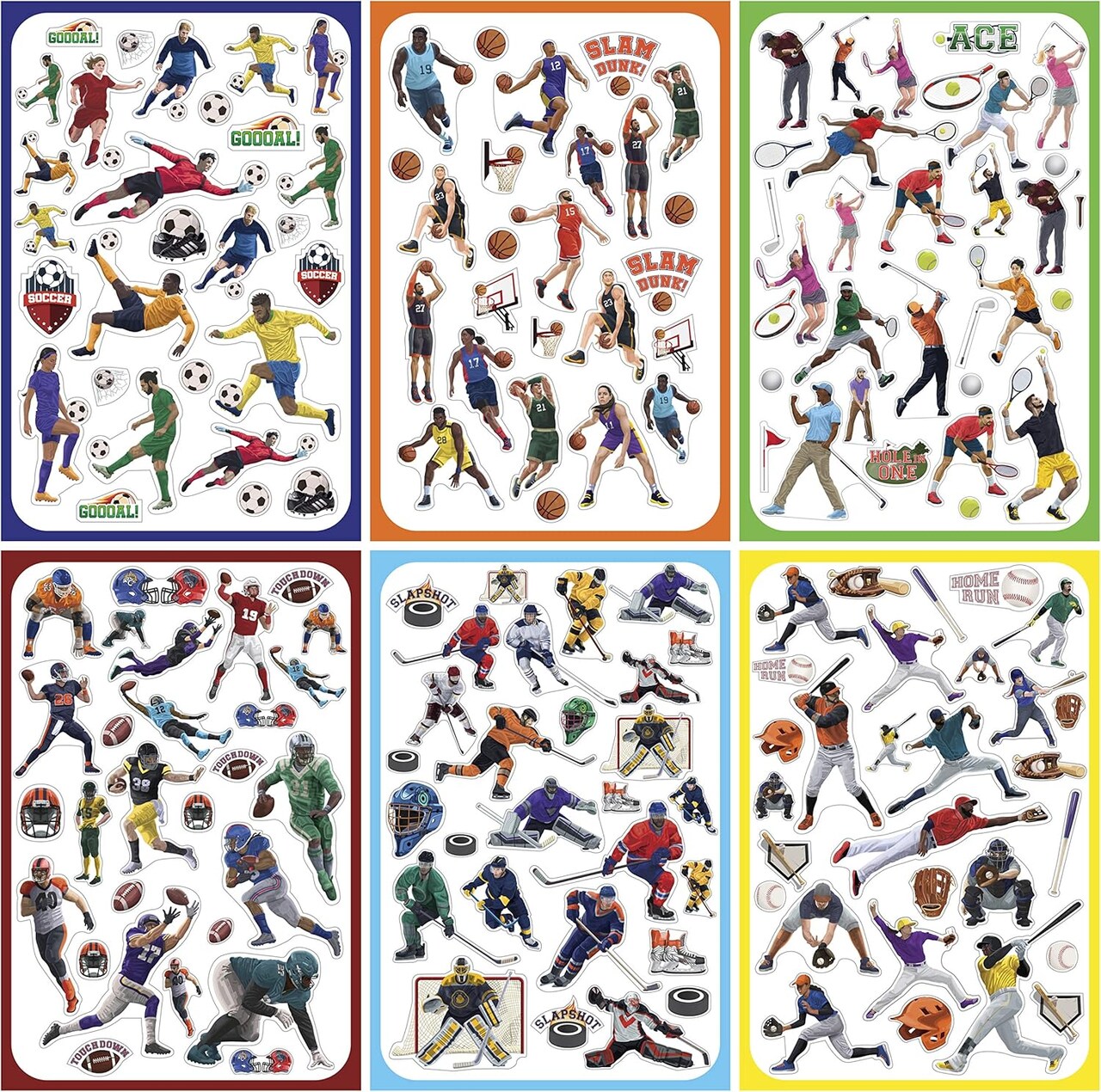 Sports Sticker Variety Pack: Assortment for The Whole Team and #1 Superfan